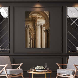 Poster Colunas Coríntias Elegantes Arquitetura Clássica
