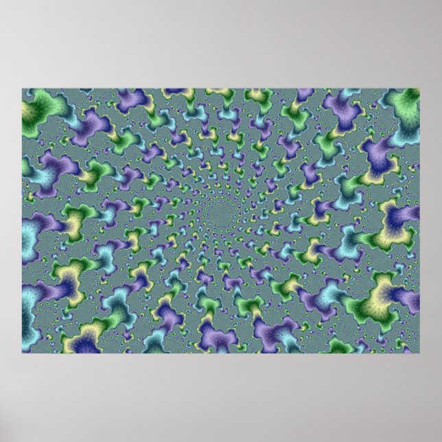 Pôster Colunas Pedais - Fractal (Frente)