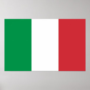 Poster com a bandeira de Italia