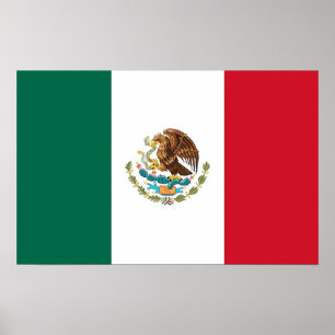 Poster com a bandeira de México