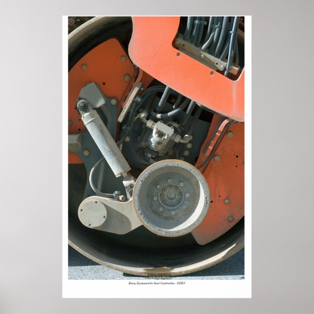 Poster com Abstração da Máquina (Frente)