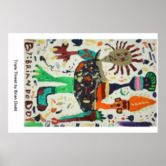 Poster com ameaça tripla