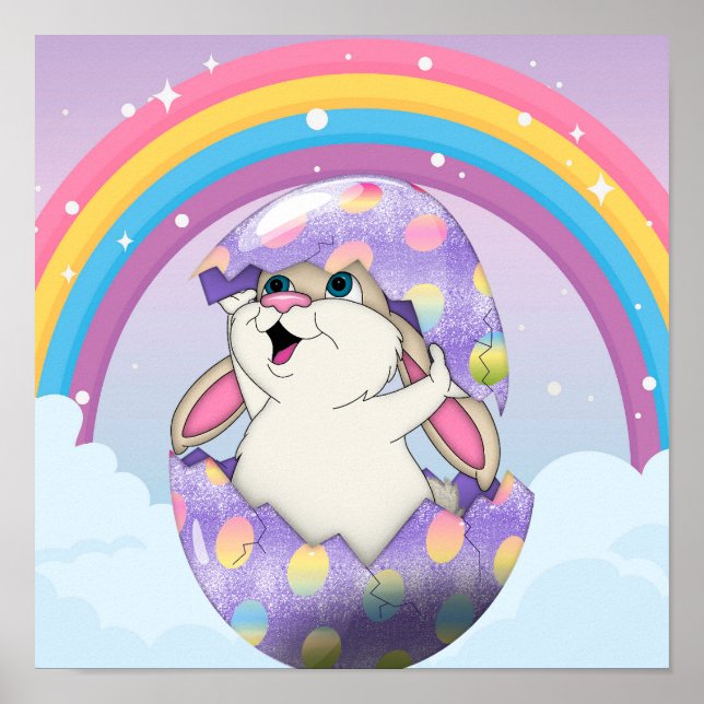 Poster com arco-íris (Frente)