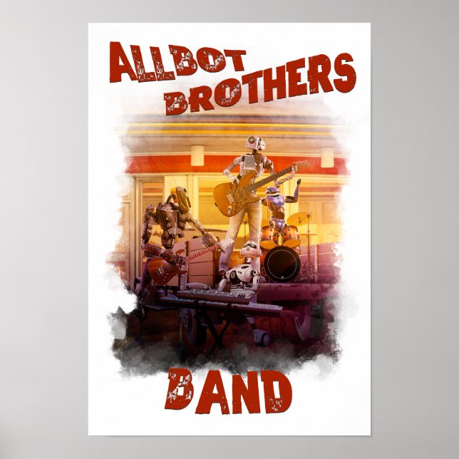 poster com Banda Allbot Brothers da BSR (Frente)