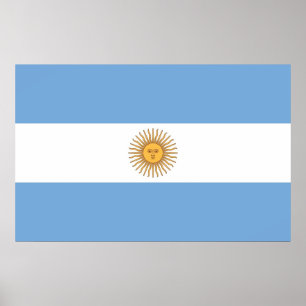 Poster com bandeira da Argentina