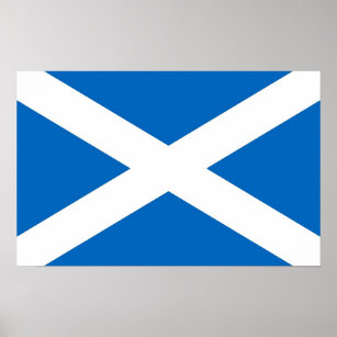 Poster com bandeira da Escócia