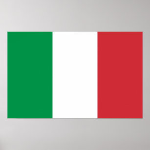 Poster com bandeira da Itália
