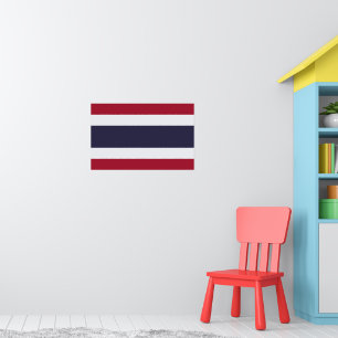Pôster com Bandeira da Tailândia