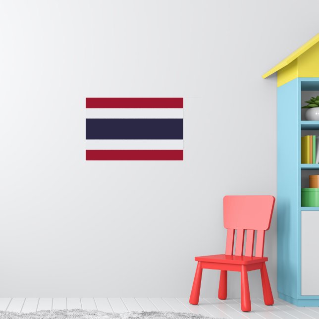 Pôster com Bandeira da Tailândia (Berçário 1)