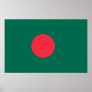 Poster com Bandeira de Bangladesh