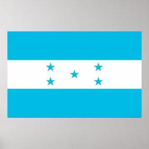 Poster com bandeira de Honduras