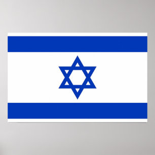 Poster com bandeira de Israel