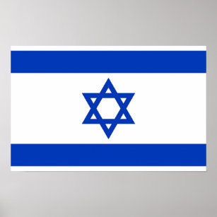 Poster com bandeira de Israel