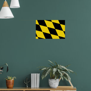 Poster com bandeira de Munique, Alemanha