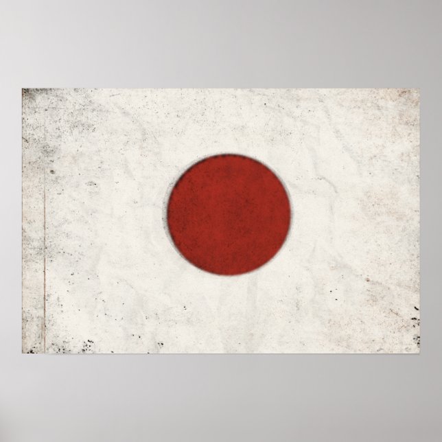 Poster com bandeira suja do Japão (Frente)