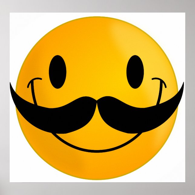 Pôster com bigode (Frente)