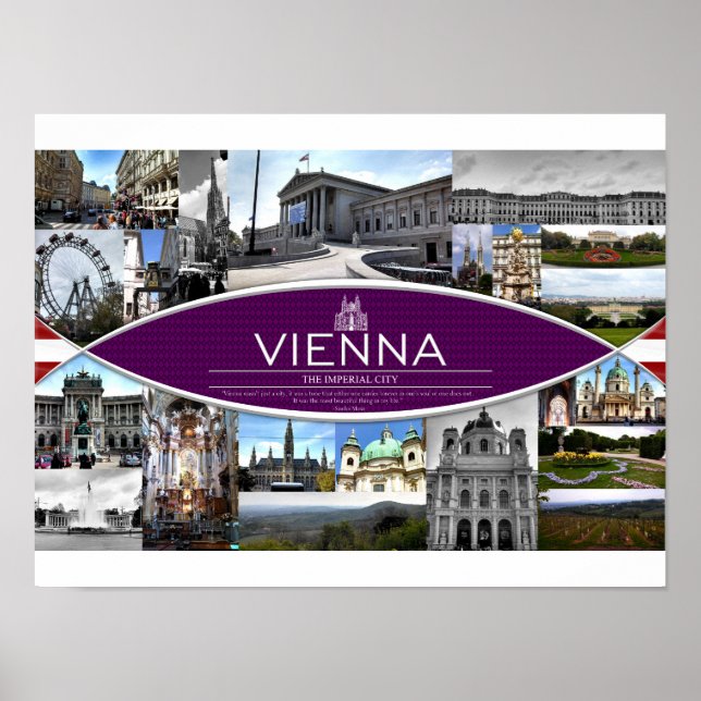 Poster com Cenas de Viena (Frente)