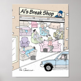 Poster com desenho mecânico de Sal Caradonna