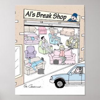 Poster com desenho mecânico de Sal Caradonna