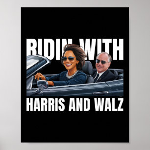 Poster Com Harris E WAlzheimer Presidente Kamala Harris