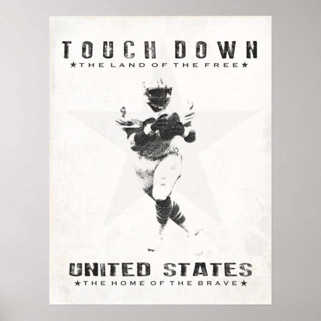 Poster com Impressão de futebol Legal (Frente)