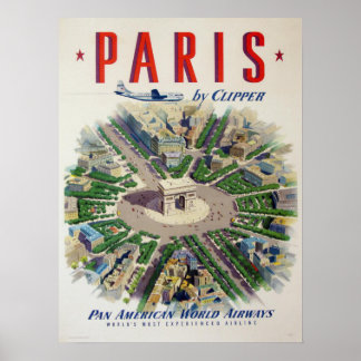 Poster com Impressão de propaganda por linha aérea