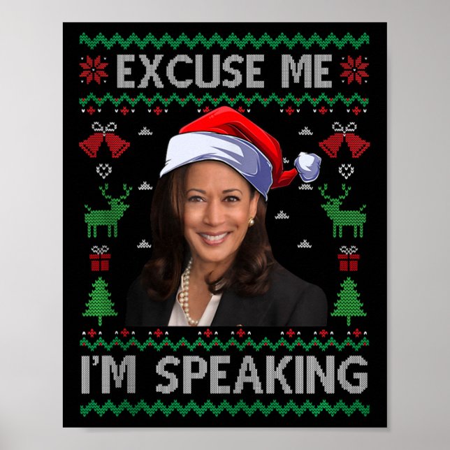 Poster Com licença, estou falando no Natal puro Kamala Ha (Frente)