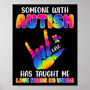 Poster Com O Autismo Me Ensinou A Conhecer O Autismo Mon