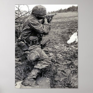 Poster com o exército dos EUA em Vietnam