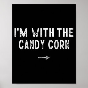 Poster Com o figurino de Candy Corn combinando preguiça
