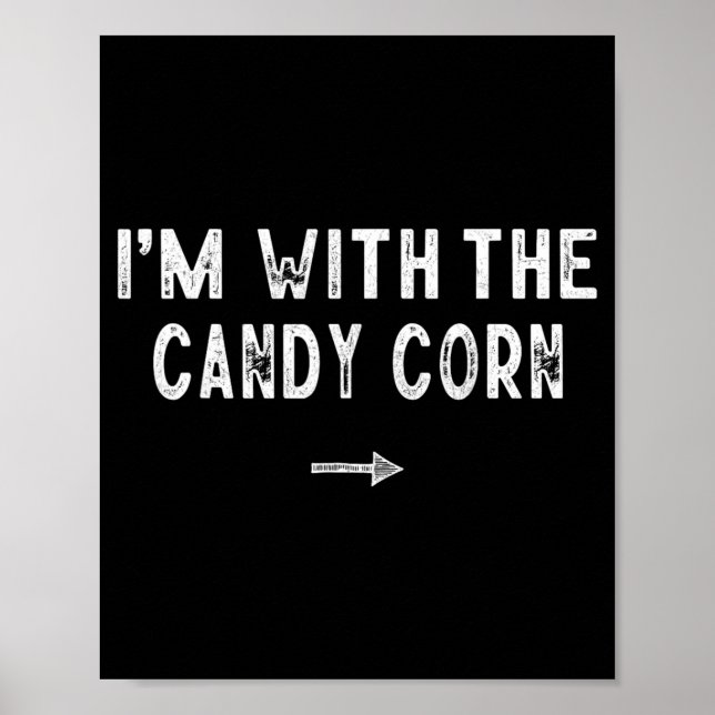 Poster Com o figurino de Candy Corn combinando preguiça (Frente)