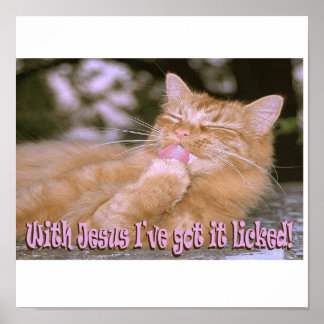 Poster Com o JESUS, eu o licenciei