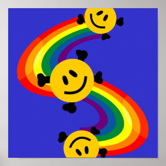 Pôster com ossos cruzados