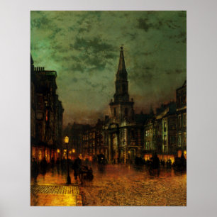 Poster com pintura de John Atkins Grimshaw