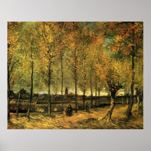 Poster Com Poplars, por Vincent van Gogh.