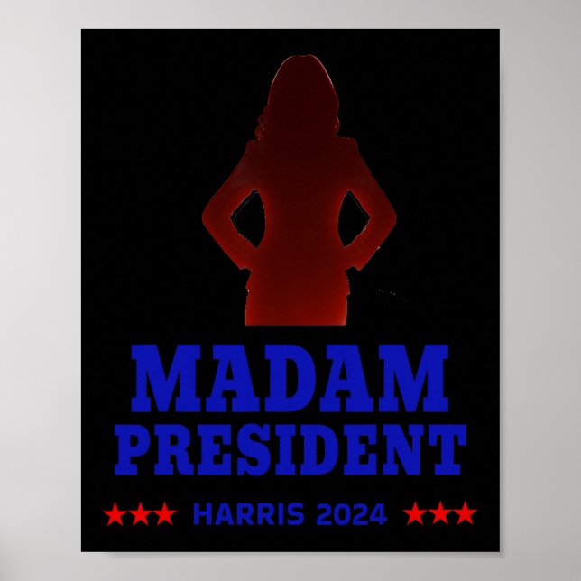 Poster Com Sua Senhora Presidente Vote Kamala Harris 2024 (Frente)