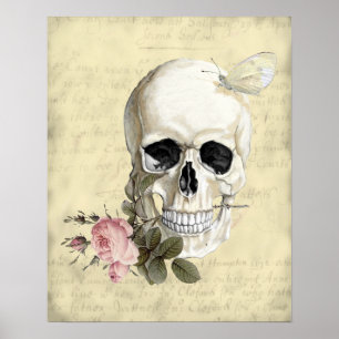 Pôster Com um rosa entre meus dentes