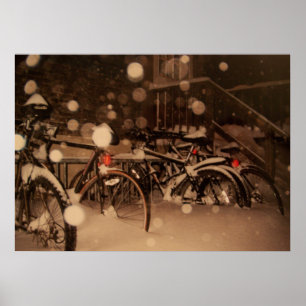Poster com uma bela fotografia de inverno