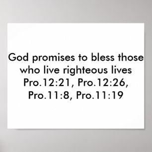 Poster com versos da bíblia