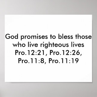 Poster com versos de bíblia