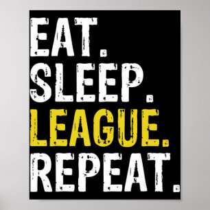 Poster Coma a Liga do Sono Repetir Presente de Jogos Desp