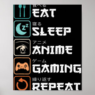Poster Coma animação do sono Jogos Repetir Divertimento J