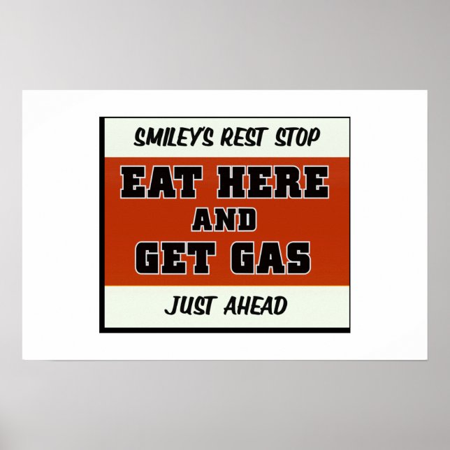 Pôster Coma aqui e pegue gás (Frente)