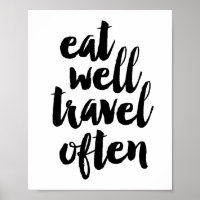 Coma bem viagem com frequência
