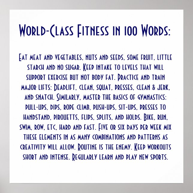 Pôster Coma carne e legumes, loucos e sementes, alguns... (Frente)