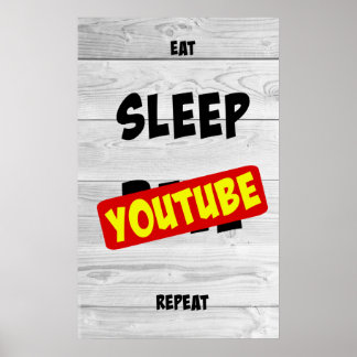 Poster Coma, Dorme, Youtube, Repita