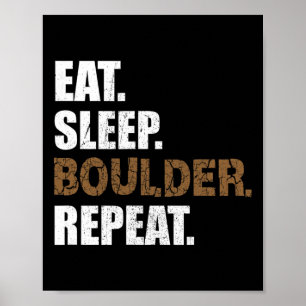 Poster Coma Dormir Boulder Repetir Sala de Escalada Espor