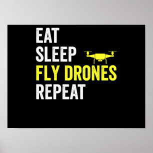 Poster Coma Drones com mosca do sono Repetir Piloto do Dr