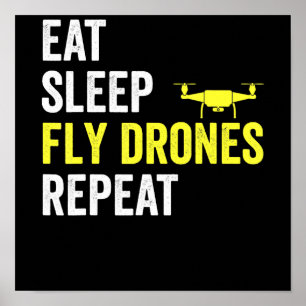 Poster Coma Drones com mosca do sono Repetir Piloto do Dr