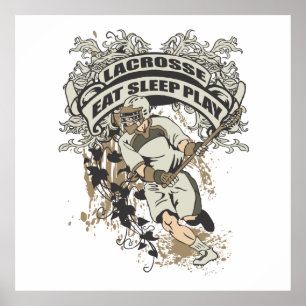 Poster Coma, durma, jogue o Lacrosse